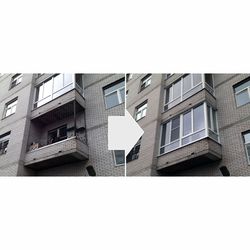 Французький балкон Primeplast 2950х2500х850 мм