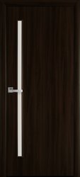 Межкомнатные двери Глория со стеклом сатин, Экошпон  Венге Brown