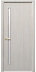 Межкомнатные двери Глория со стеклом сатин, Экошпон  Дуб жемчужный
