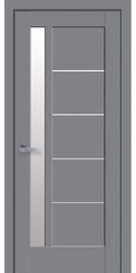 Межкомнатные двери Грета со стеклом сатин, Premium Антрацит