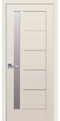 Межкомнатные двери Грета со стеклом сатин, Premium Капучино