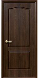 Межкомнатные двери Классик глухое, ПВХ DeLuxe Орех premium