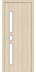 Дверь "Омис" Комфорт ПВХ СС (стекло сатин), ПВХ Дуб беленый