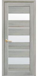 Межкомнатные двери Флора со стеклом сатин, Экошпон  Шимо Пекан