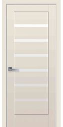 Межкомнатные двери Линнея со стеклом сатин, Premium Капучино