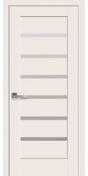 Межкомнатные двери Линнея со стеклом сатин, ПВХ DeLuxe Магнолия