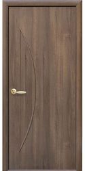 Межкомнатные двери Луна глухое, ПВХ DeLuxe Золотая ольха