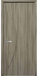 Межкомнатные двери Луна глухое, Экошпон  Сандал