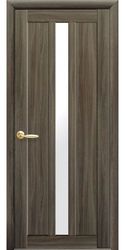 Межкомнатные двери Марти со стеклом сатин, Экошпон  Кедр