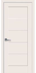 Межкомнатные двери Мира со стеклом сатин, Premium Магнолия