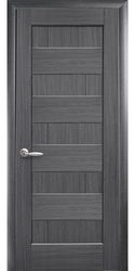 Межкомнатные двери Пиана глухое, ПВХ DeLuxe Серый