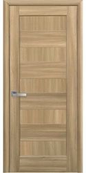 Межкомнатные двери Пиана глухое, ПВХ DeLuxe Золотой дуб