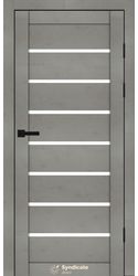 Межкомнатные двери SD-102, PVC Бетон світлий