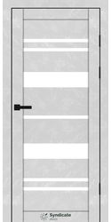 Межкомнатные двери SD-104, PVC Бетон білий