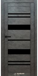 Межкомнатные двери SD-104, PVC Бетон темний