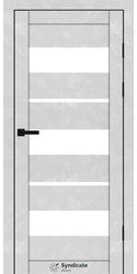 Межкомнатные двери SD-105, PVC Бетон білий