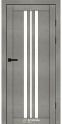 Межкомнатные двери SD-107, PVC Бетон світлий