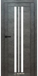 Межкомнатные двери SD-107, PVC Бетон темний