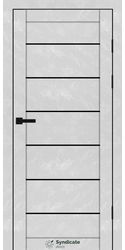Межкомнатные двери SD-108, PVC Бетон білий