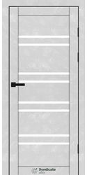 Межкомнатные двери SD-118, PVC Бетон білий
