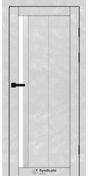 Межкомнатные двери SD-124, PVC Бетон білий