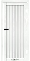 Межкомнатные двери SD-125, PVC Біла структура
