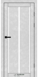 Межкомнатные двери SD-128, PVC Бетон білий