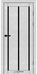 Межкомнатные двери SD-128, PVC Бетон білий