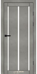 Межкомнатные двери SD-128, PVC Бетон світлий