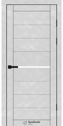 Межкомнатные двери SD-129, PVC Бетон білий