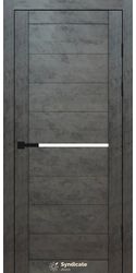 Межкомнатные двери SD-129, PVC Бетон темний