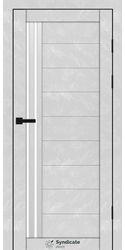Межкомнатные двери SD-135, PVC Бетон білий