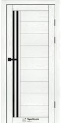 Межкомнатные двери SD-135, PVC Біла структура
