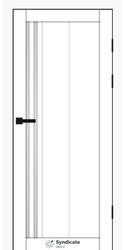 Межкомнатные двери SD-136, PVC Білий оксамит