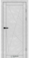 Межкомнатные двери SD-171, PVC Бетон білий