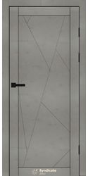 Межкомнатные двери SD-171, PVC Бетон світлий