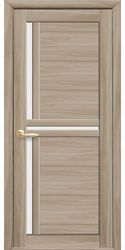 Межкомнатные двери Вікторія со стеклом сатин, Экошпон  Дуб Гімалайський