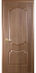 Межкомнатные двери Вензель глухое, ПВХ DeLuxe Золотая ольха