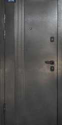 Входная дверь БУКОВЕЛЬ Черно-серый микс/срез камня 1200 правый