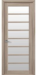 Межкомнатные двери Виола со стеклом сатин, Экошпон  Сандал