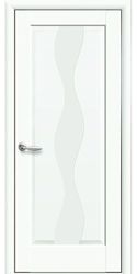 Межкомнатные двери Волна глухое, Premium Белый матовый