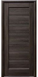 Межкомнатные двери Линнея глухое, ПВХ DeLuxe Каштан