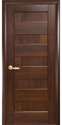 Межкомнатные двери Пиана глухое, ПВХ DeLuxe Каштан