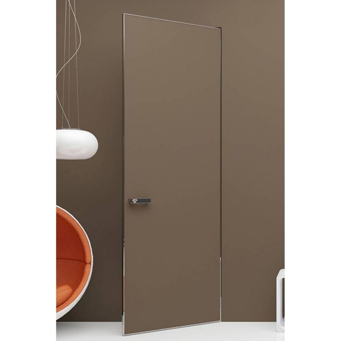 Скрытые двери дверной блок Magic 700 мм правые 42 мм черный торец skritidveri14