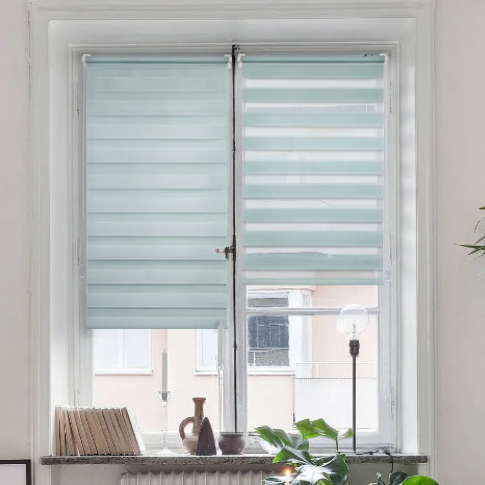 Рулонная штора / Жалюзи День-Ночь Софт Мятный galuzi_den_noch36