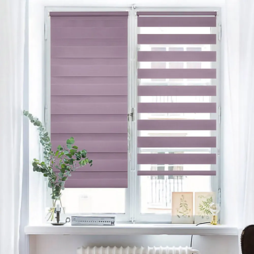 Рулонная штора / Жалюзи День-Ночь Фиолетовый galuzi_den_noch39