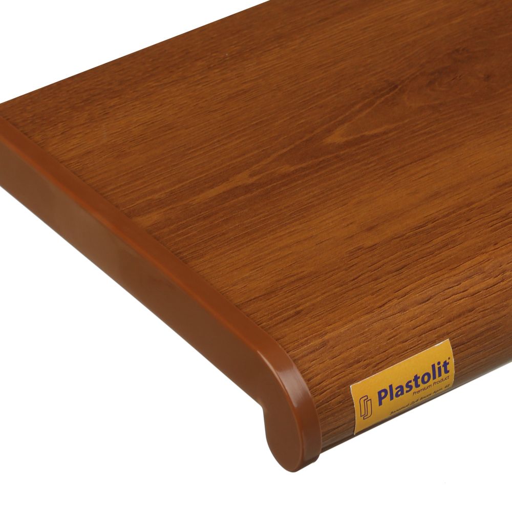 Подоконник пластиковый Plastolit (Пластолит) золотой дуб глянец podokonik_plastikoviy18