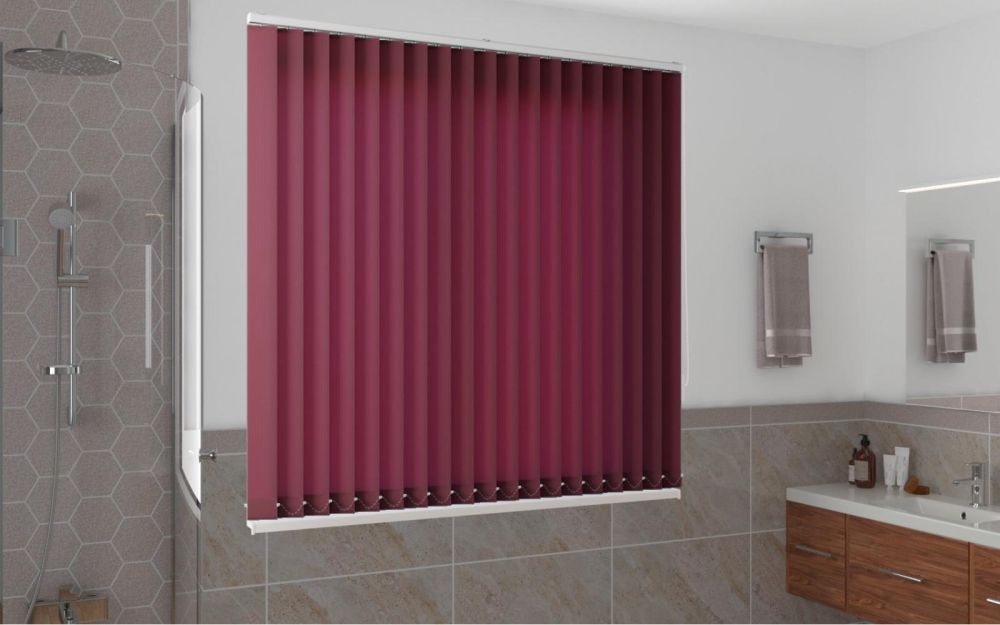 Жалюзи вертикальные Виконт Лайн темно-красный vertikalnye-zhalyuzi25