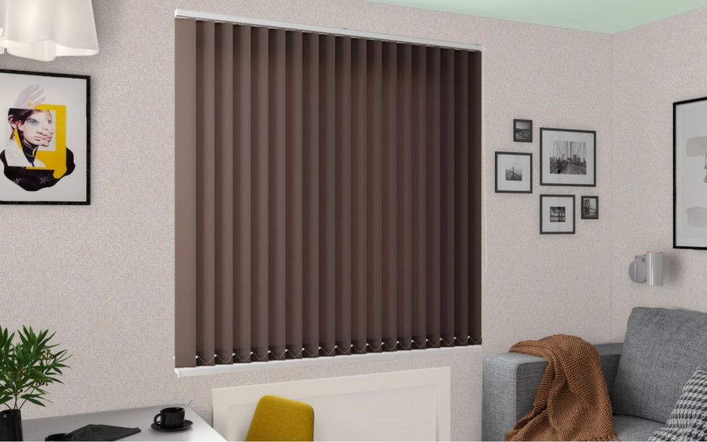 Жалюзи вертикальные Виконт Симпли коричневый vertikalnye-zhalyuzi10