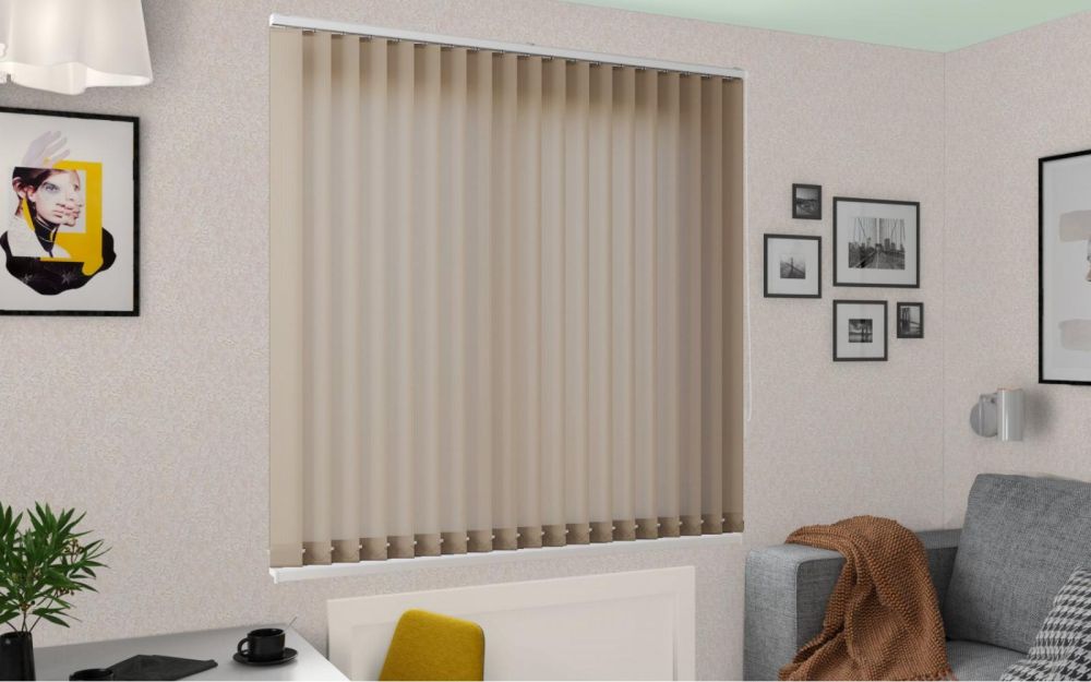 Жалюзи вертикальные Виконт Симпли Темно-Бежевый  vertikalnye-zhalyuzi33